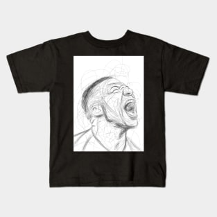 Scribble abstract Mbappe Kids T-Shirt